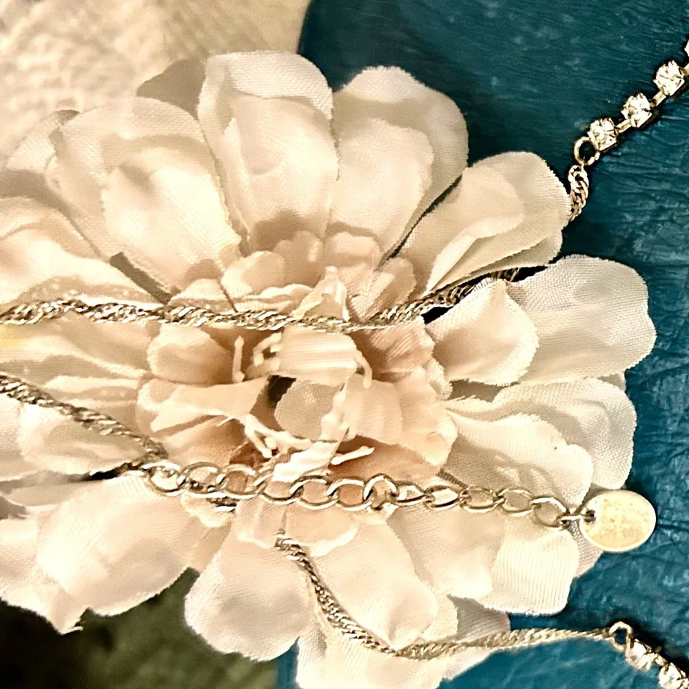 Rhinestone Fringe Necklace - Women Jewelry - Picture 6 of 8